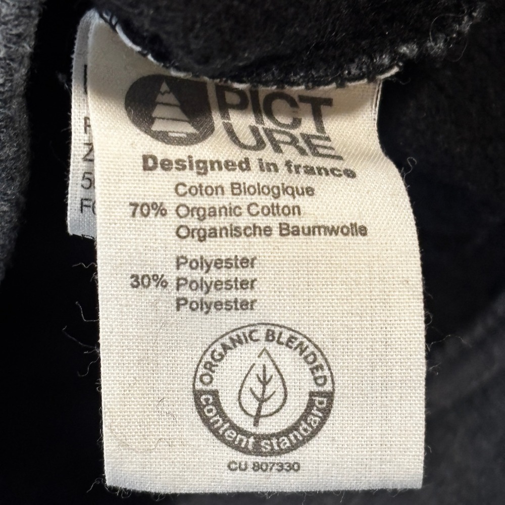 Picture Organic Clothing Sherpa Lined Hoodie‎ Jacket Women s Charcoal Blue - Picture 9 of 12